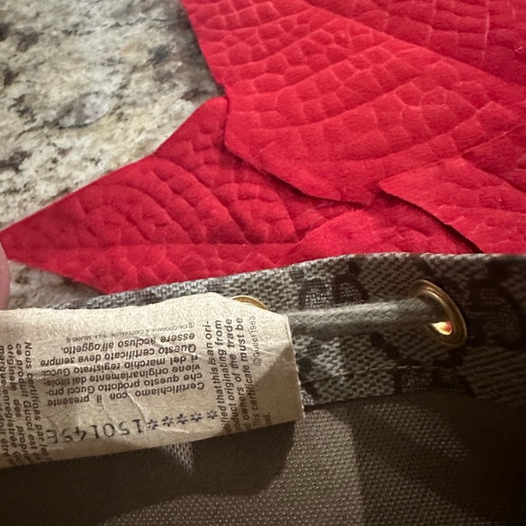 Authentic Gucci GG Logo Drawstring Bag. Coated canvas - Picture 4 of 7